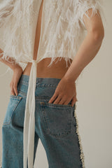 Elysia Feather Top