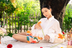 White Lace Trim Shirt