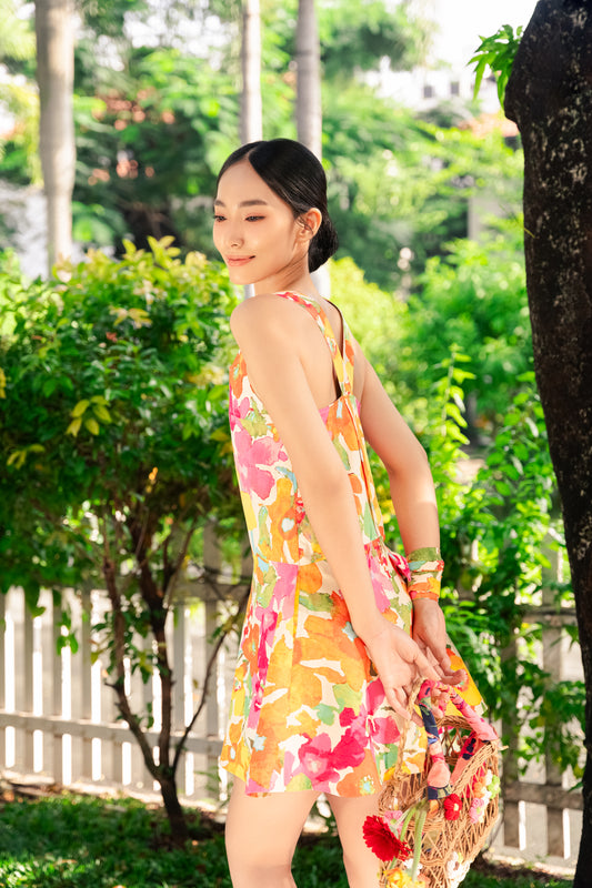 Floral Print Mini Dress