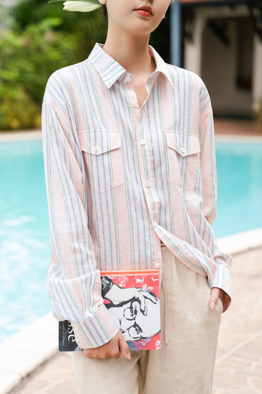 Linen Soft Stripes Shirt