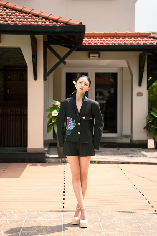 Hydrangea Linen Vest