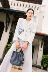 Hydrangea Linen Vest