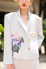 Hydrangea Linen Vest