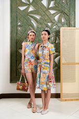 Garden Mosaic Shirt Dress