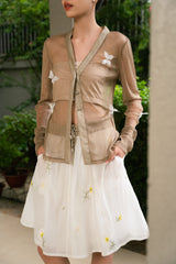 Nude Butterfly Sheer