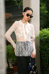 Ivory Butterfly Lace