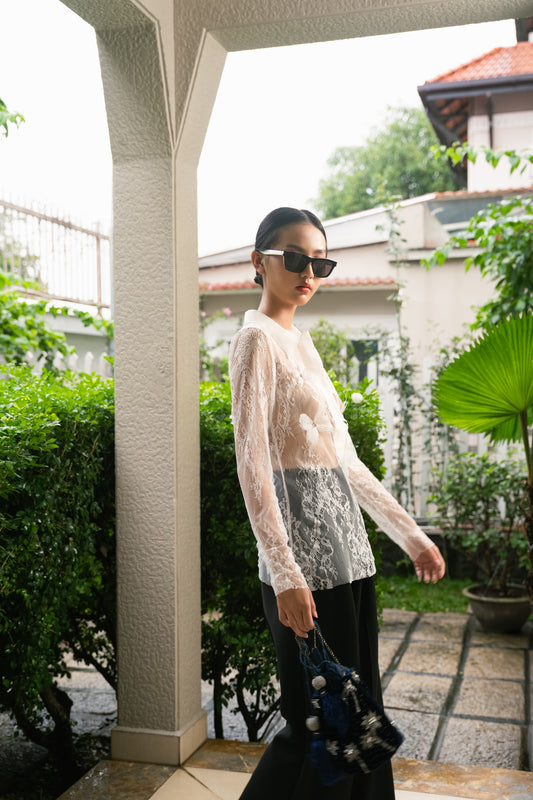 Ivory Butterfly Lace