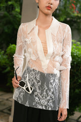 Ivory Butterfly Lace