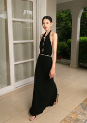 Pearl Crystal Halter